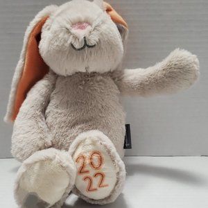 Hallmark 12" Beige Tan Bunny Rabbit Orange Ears 2022 Foot Plush Stuffed Animal